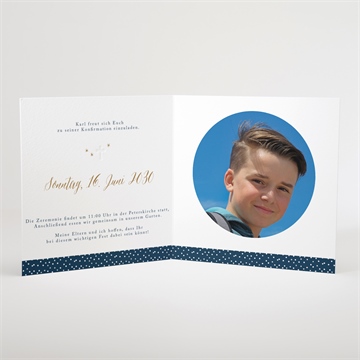 Einladung Konfirmation sterne - vue 3