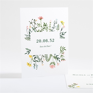 Save the Date Karte wilde blumen