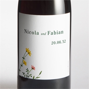 Flaschenetikett Hochzeit ref. N3001623