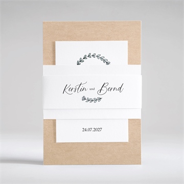 Hochzeitseinladung wir beide