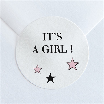 Sticker Geburt super girl