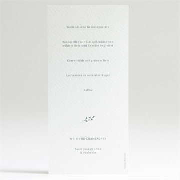 Menükarte Hochzeit poetisch & elegant - Vue 2