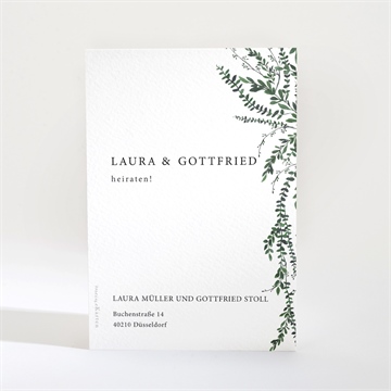 Save the Date Karte waldrand - Vue 2