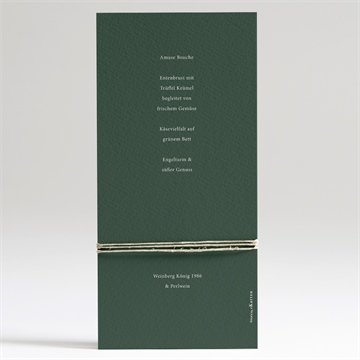 Menükarte Hochzeit waldrand - Vue 2