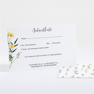 Antwortkarte Hochzeit ref. N161122