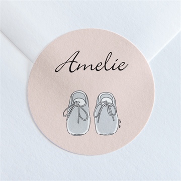 Sticker Geburt kleine schühchen