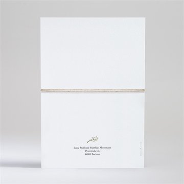 Hochzeitseinladung gravur mit ländlichem motiv - Vue 4