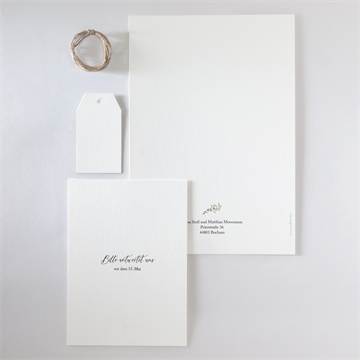 Hochzeitseinladung gravur mit ländlichem motiv - Vue 6