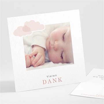 Dankeskarte Geburt kleiner wal