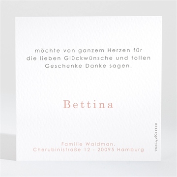 Dankeskarte Geburt kleiner wal - Vue 2