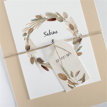 Hochzeitseinladung herbstkranz - vue 2