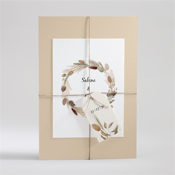 Hochzeitseinladung herbstkranz - vue 3