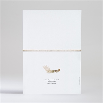 Hochzeitseinladung herbstkranz - Vue 4