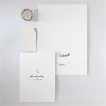 Hochzeitseinladung herbstkranz - Vue 6