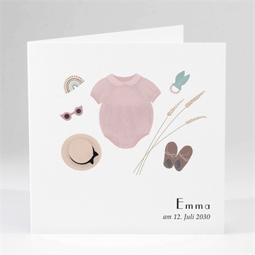 Geburtskarte meine kleinen sachen mädchen