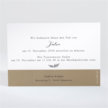 Trauerkarte fotocollage - vue 2