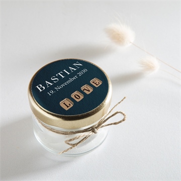 Sticker Geburt kleine vintage würfel - Mise en situation