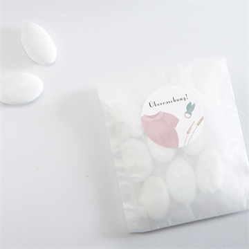 Sticker Geburt meine kleinen sachen mädchen - Mise en situation