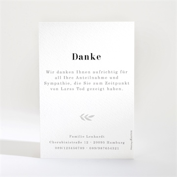 Trauerdanksagung wie sein blick - vue 2
