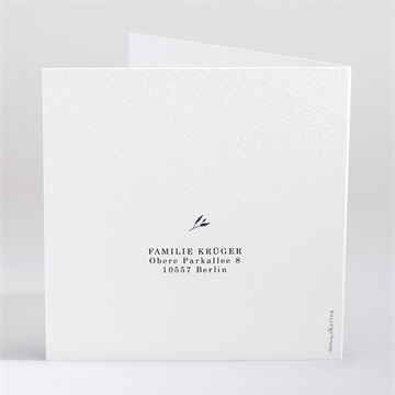 Trauerkarte filigraner blätterkanz - vue 4