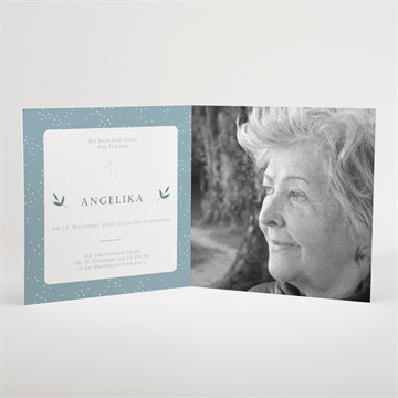 Trauerkarte blumige skizze - vue 3