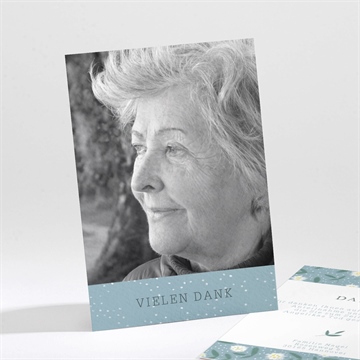 Trauerdanksagung blumige skizze