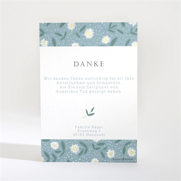 Trauerdanksagung blumige skizze - vue 2