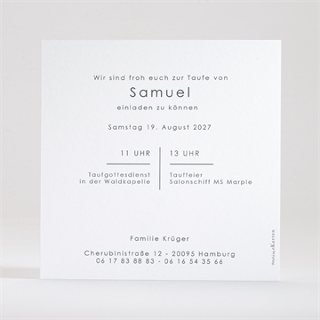Einladung Taufe schöne seele - Vue 2