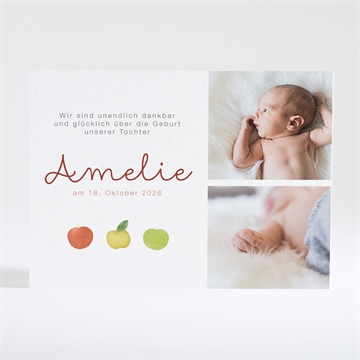 Geburtskarte apfelbaum - Vue 2