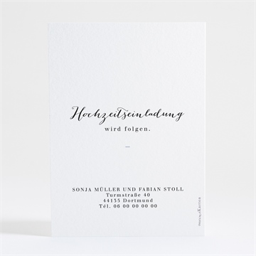 Save the Date Karte triumphbogen - Vue 2