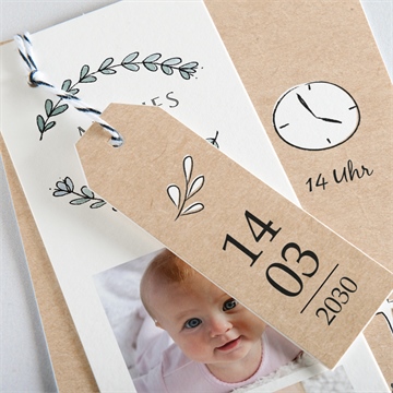 Einladung Taufe kleines programm - Vue 2