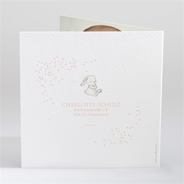 Einladung Taufe kleines kaninchen - Vue 3