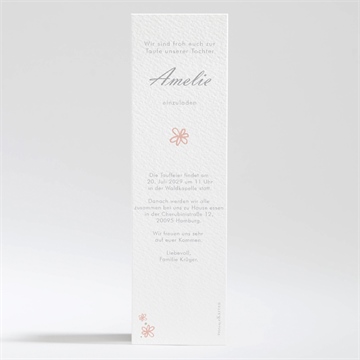 Einladung Taufe mein kleines lesezeichen - Vue 2