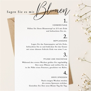 Hochzeitseinladung blühende schönheit - Vue 5