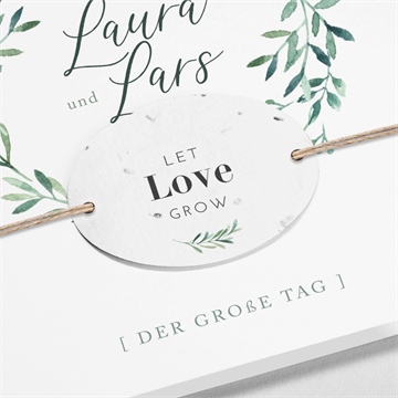 Hochzeitseinladung liebessamen - Vue 2