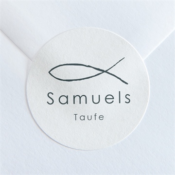 Aufkleber Taufe schöne seele