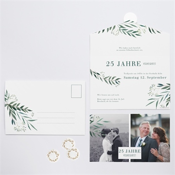Einladung Hochzeitsjubiläum alles in einem - 25 jahre - vue 3