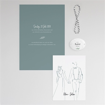 Hochzeitseinladung liebeszeichnung - Vue 3