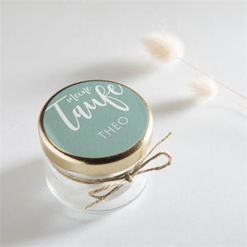 Aufkleber Taufe silbernes kreuz - Vue 2