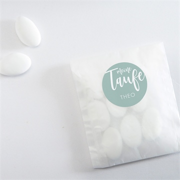 Aufkleber Taufe silbernes kreuz - Vue 4