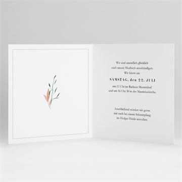 Hochzeitseinladung blättersamen - vue 3