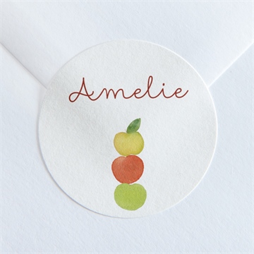 Sticker Geburt apfelbaum