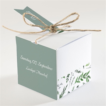 Geschenkbox Hochzeit blätterband - Vue 2