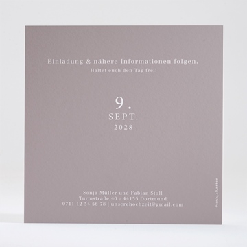 Save the Date Karte finesse - Vue 2