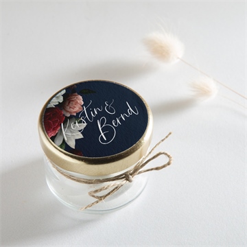 Aufkleber Hochzeit nachtblumen - Vue 2