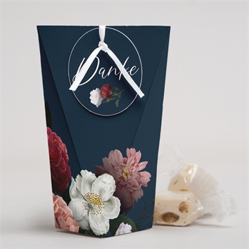 Geschenkbox Hochzeit nachtblumen - schachtel