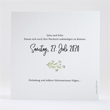 Save the Date Karte landkunst - Vue 2