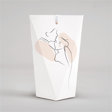 Geschenkbox Hochzeit umarmung - schachtel - vue 4