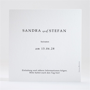 Save the Date Karte skizze - Vue 2