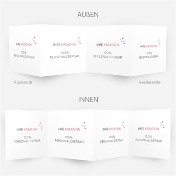 Geburtskarte blanco - 10x10cm (n83131) - Vue 4